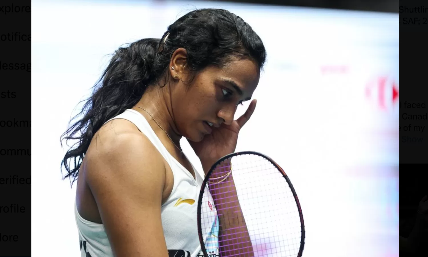 PV Sindhu breaks her racquet after loss in Madrid Spain Masters