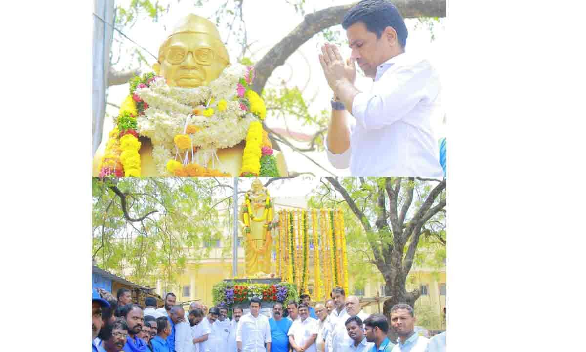 MLA Rajesh Reddy participated in Babu Jagjivan Ram Jayanti celebrations
