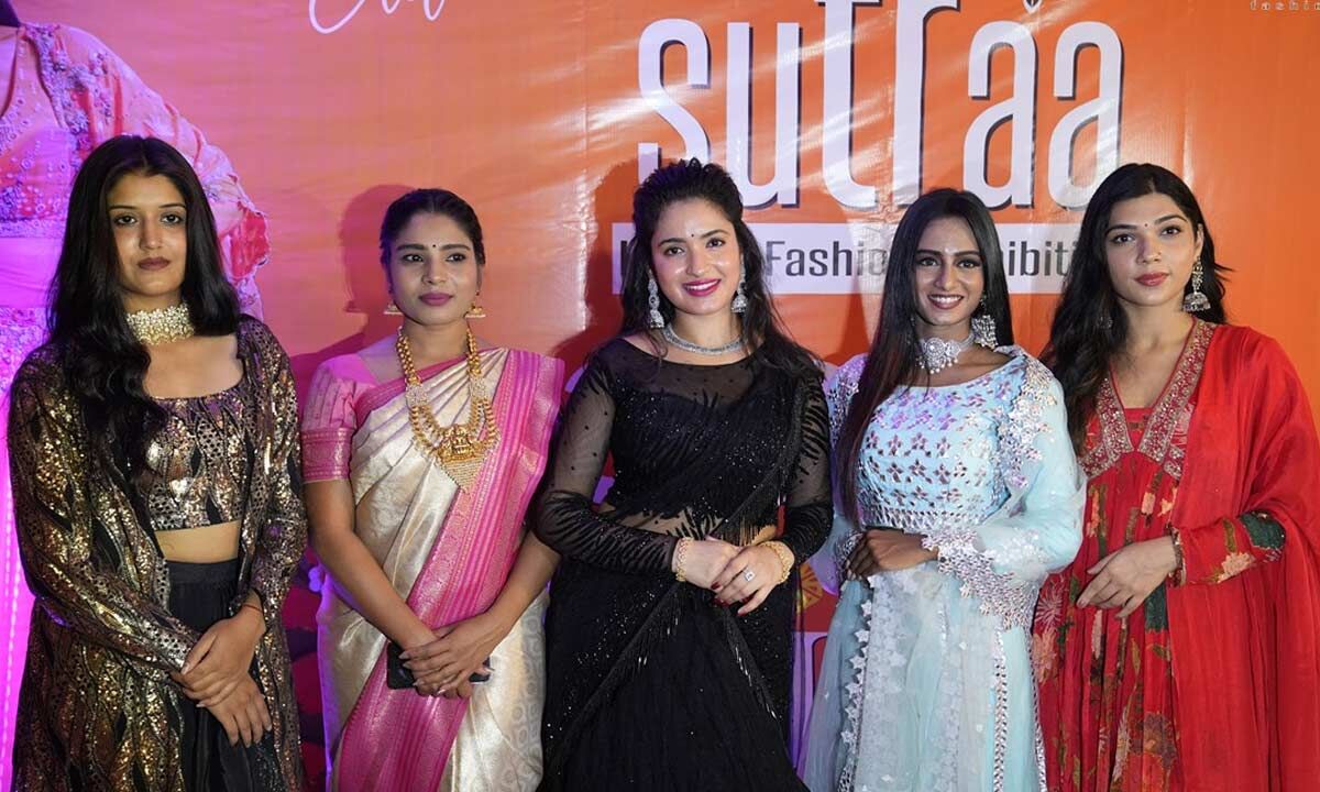 Actress Rithika and models inaugurate Sutraa Lifestyle Exhibition