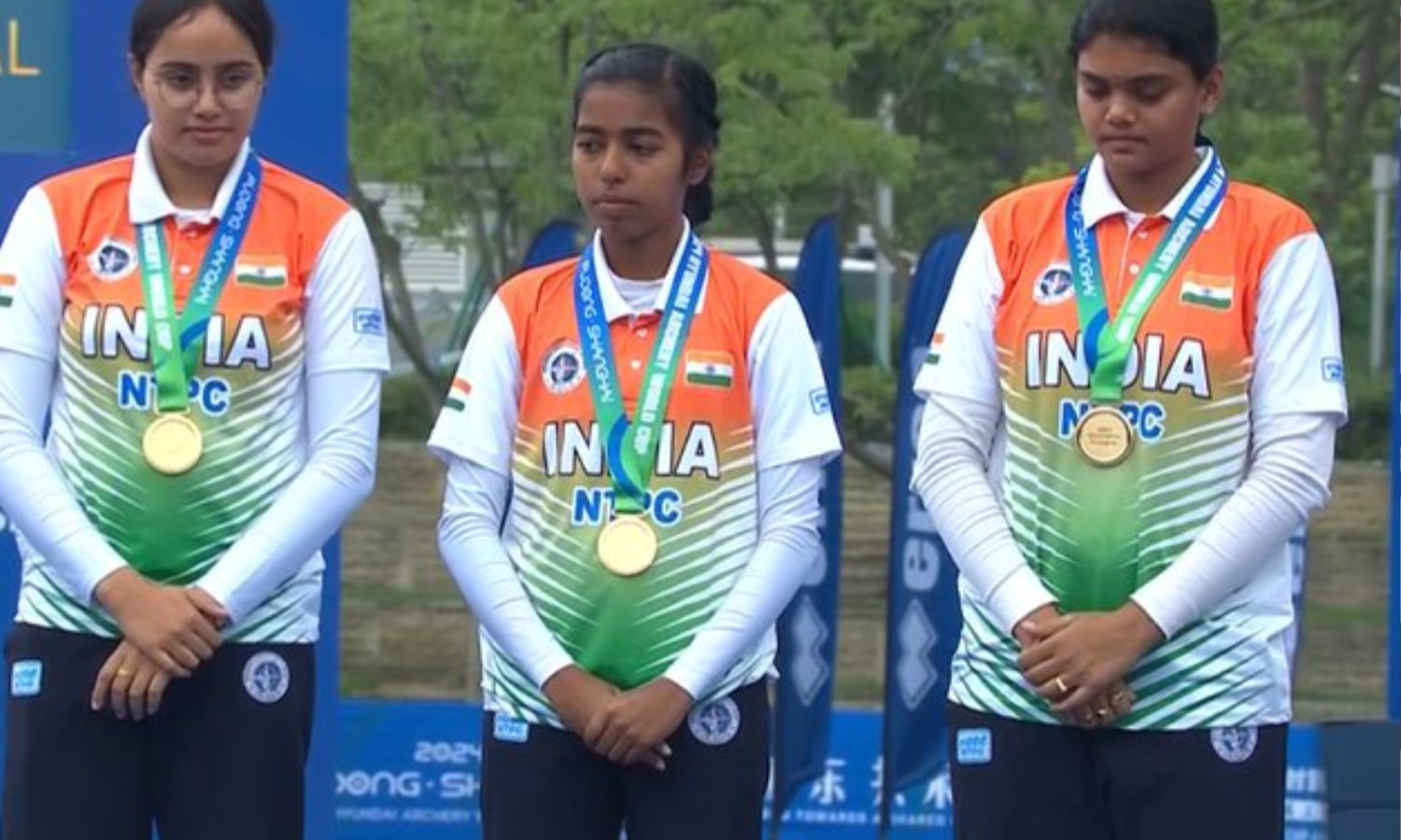 Indian archers win 3 gold to clean sweep compound team events