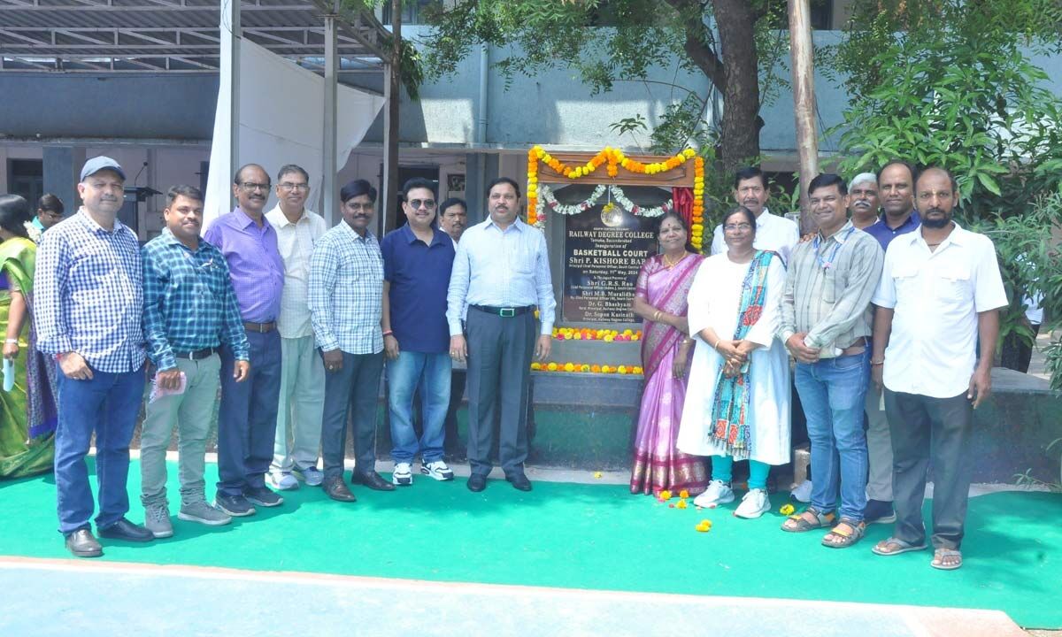 Basketball Court inaugurated at Railway Degree College Secunderabad