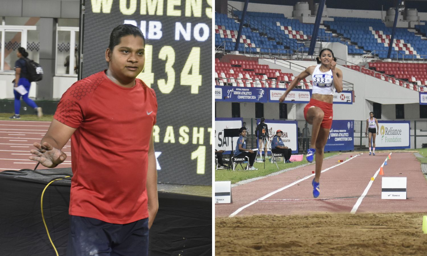 Abha Kathua breaks shot put NR, Nayana wins long jump