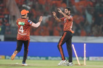 Bhuvi responds to T20 World Cup snub with fiery three-wicket haul, takes SRH to 1-run win