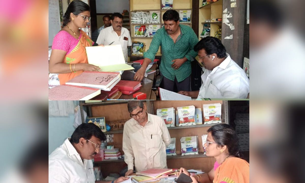 Agriculture officials inspected seed and fertilizer stores