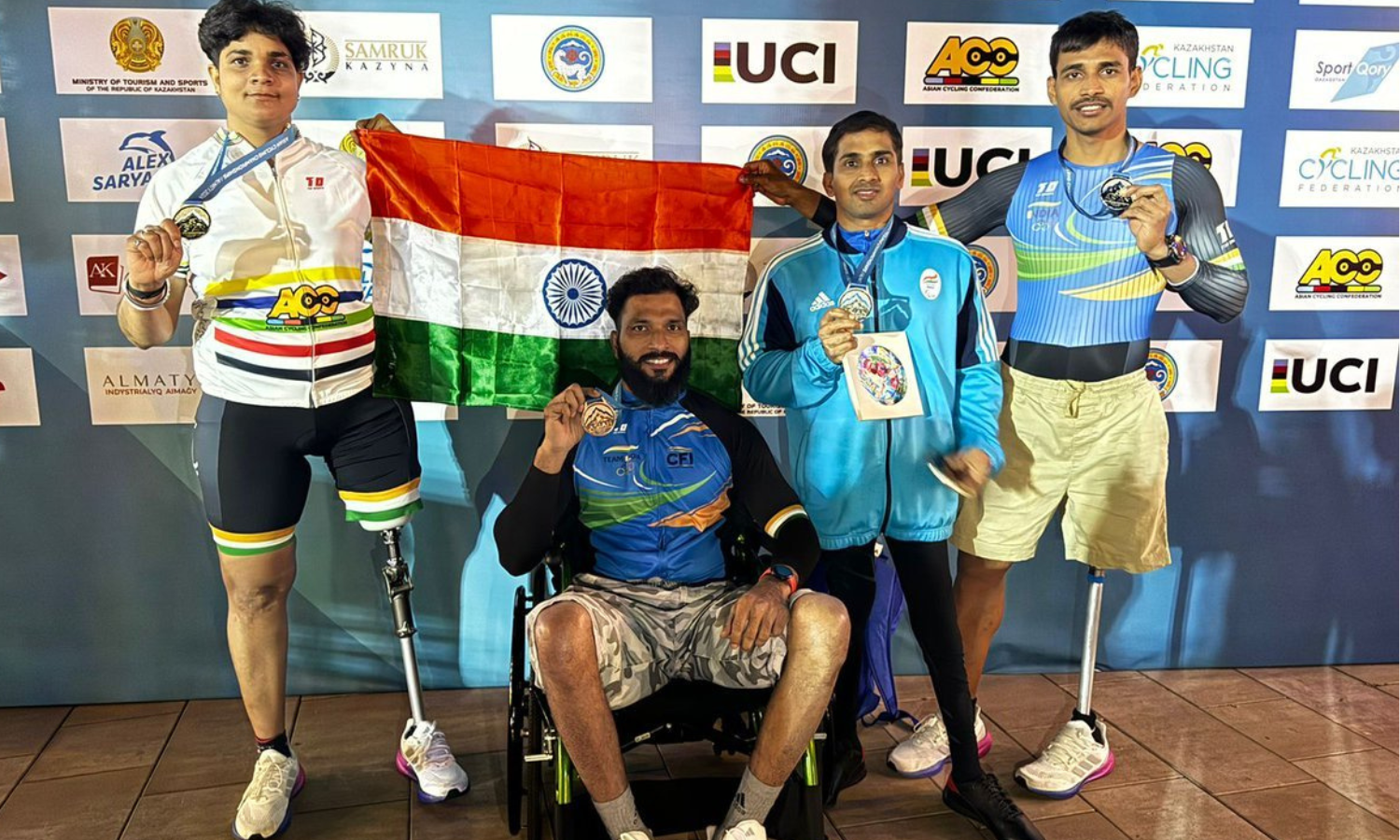 Indian Para Athletes secure four medals at Asian Road Cycling C'ships