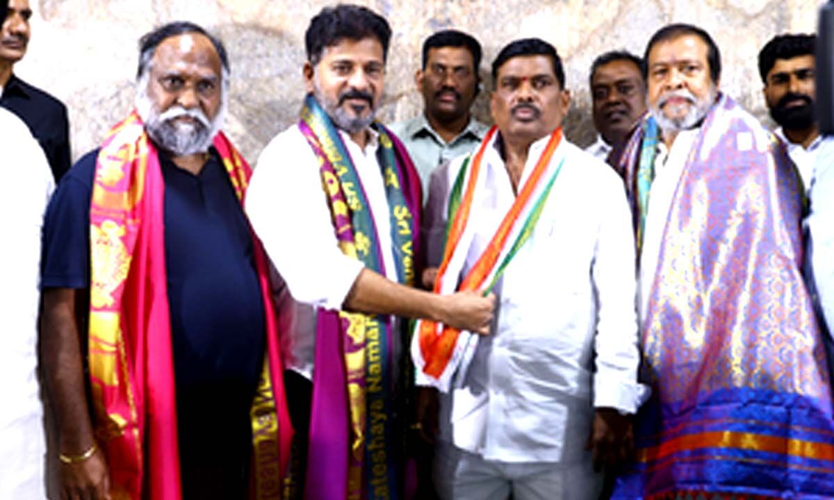 BRS loses 10th MLA to Congress in Telangana