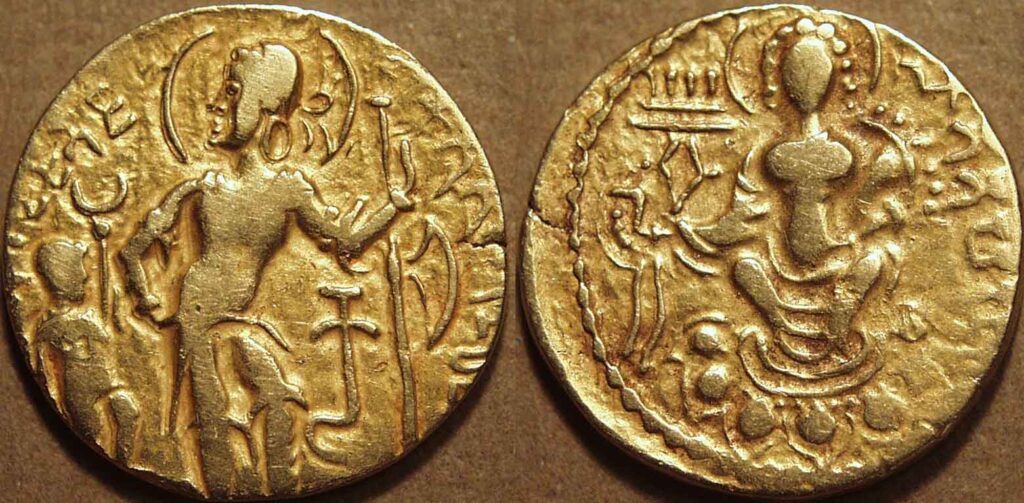 Coinage, Numismatic, Indian, Gupta, Chandragupta, Coins, Cornucopia