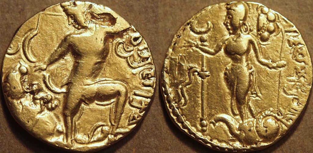 Coinage, Numismatic, Indian, Gupta, Chandragupta, Coins, Cornucopia