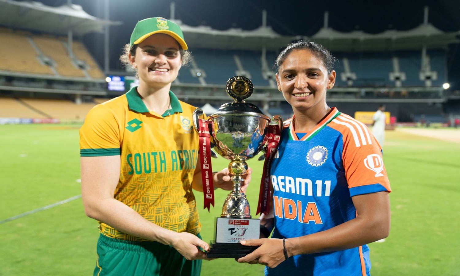 India decimates South Africa in third women's T20I, levels series