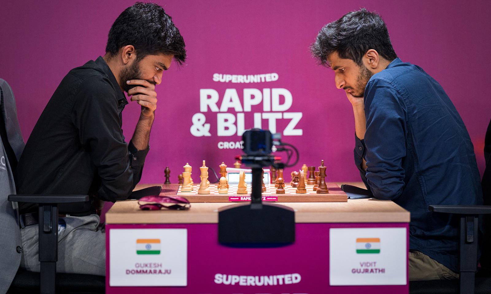 Caruana wins Superunited Rapid and Blitz; Gukesh, Vidit disappoint