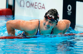 Ledecky at the Tokyo Olympics (Photo Credits: Reuters)