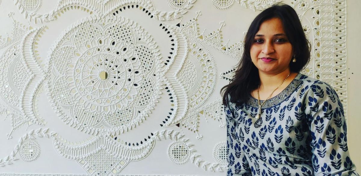 Payal Bansal, artist, art, lippan, Indian artist