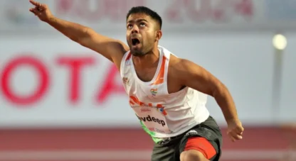 Navdeep Singh awarded gold after disqualification of Iranian athlete at Paris Paralympics