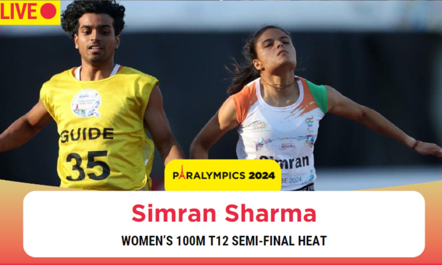 Paralympics 2024 Para-athletics Live: Simran Sharma advances to the finals of women's 100m T12