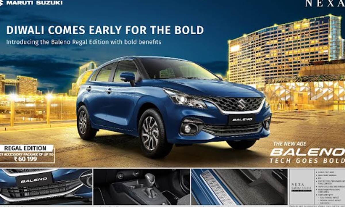 Maruti Suzuki Introduces Baleno Regal Edition: Indulgent Comfort, Distinct Styling