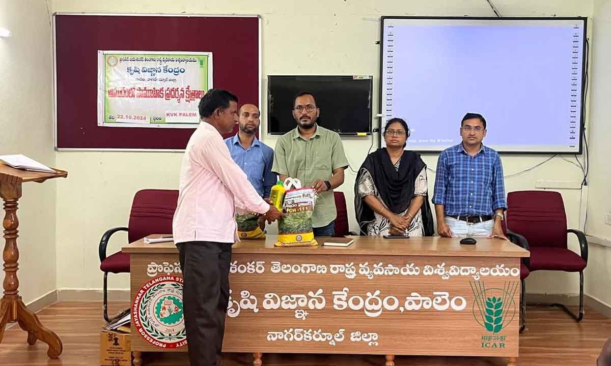 “Farmers Trained on Castor Cultivation in Parvathapur and Chegunta”