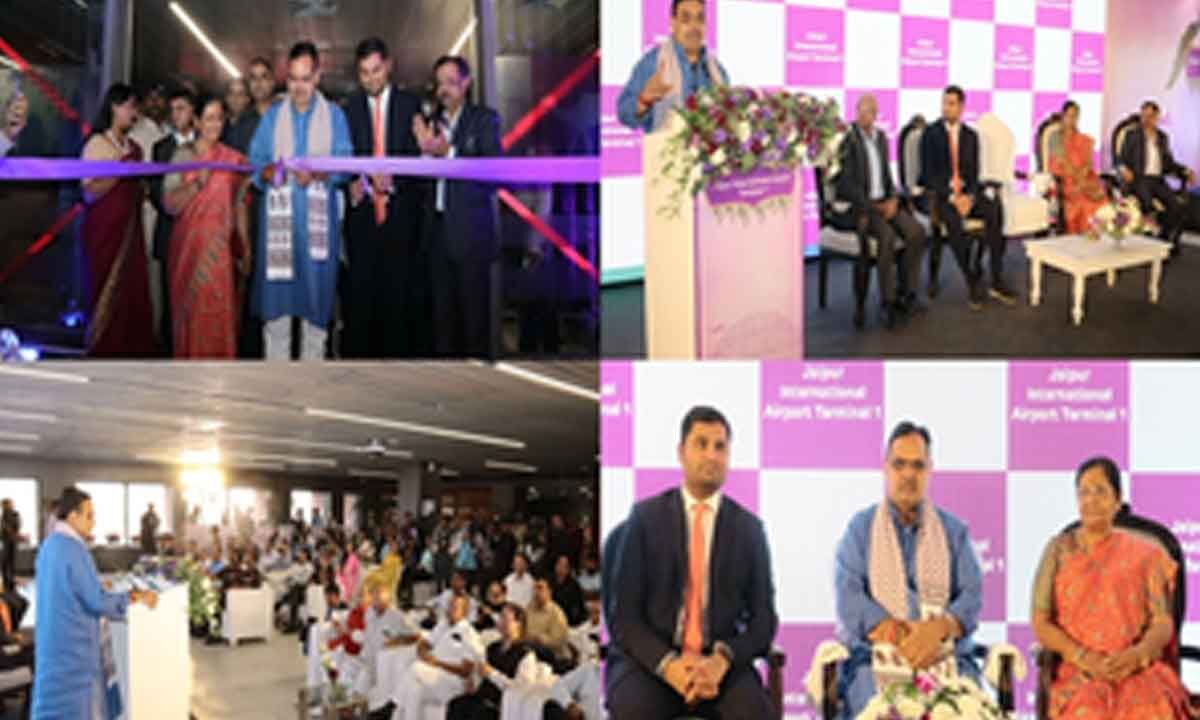 Rajasthan CM Bhajan Lal Sharma inaugurates renovated Terminal-1 of Jaipur airport