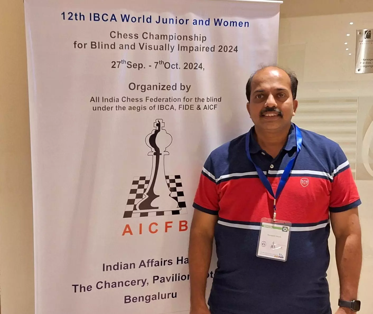 Swapnil Shah was one of the first visually impaired chess players to represent India at international competitions. (Photo Credit: Special Arrangement)