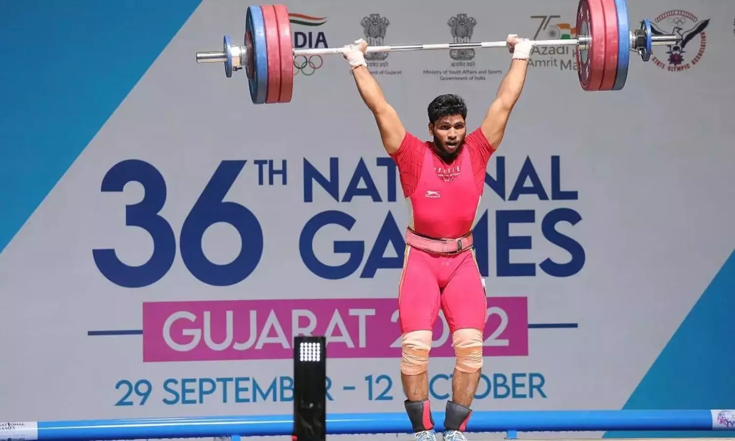 Narayana Ajith breaks two national records at the National Weightlifting Cships