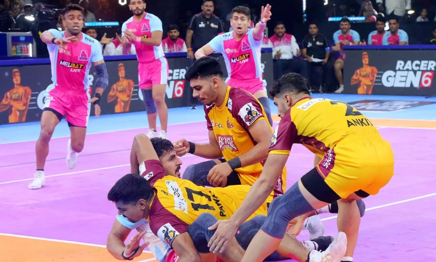 PKL 2024: Jaipur Pink Panthers thrash Telugu Titans, UP Yoddhas win second game