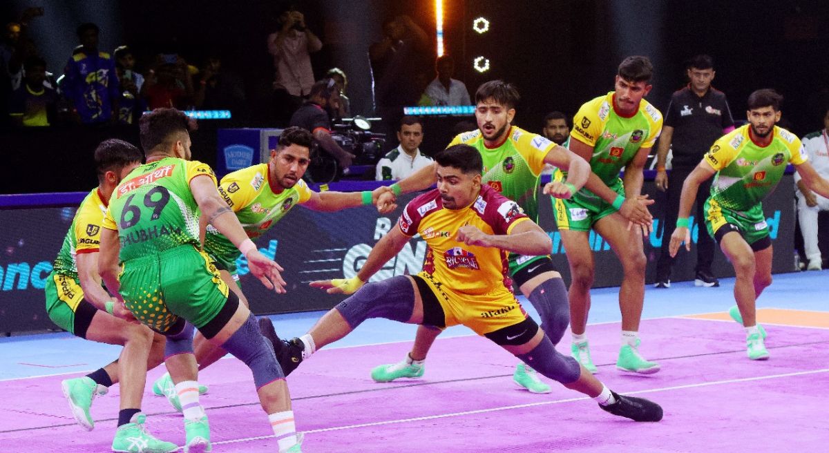 Who won today's PKL match between Telugu Titans and Patna Pirates?