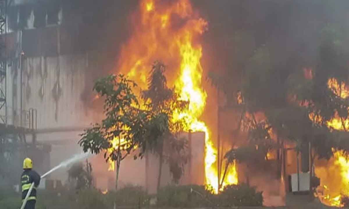 Major fire accident in factory